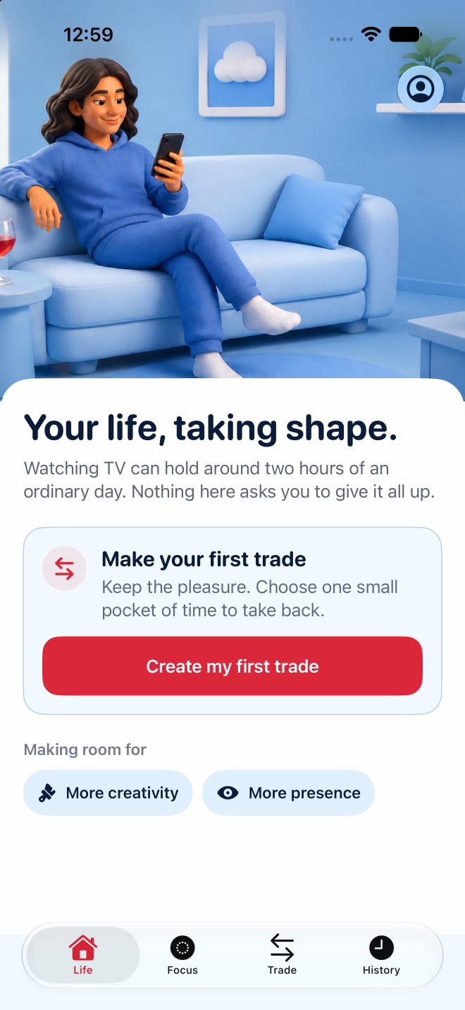 Habits Life room on iPhone